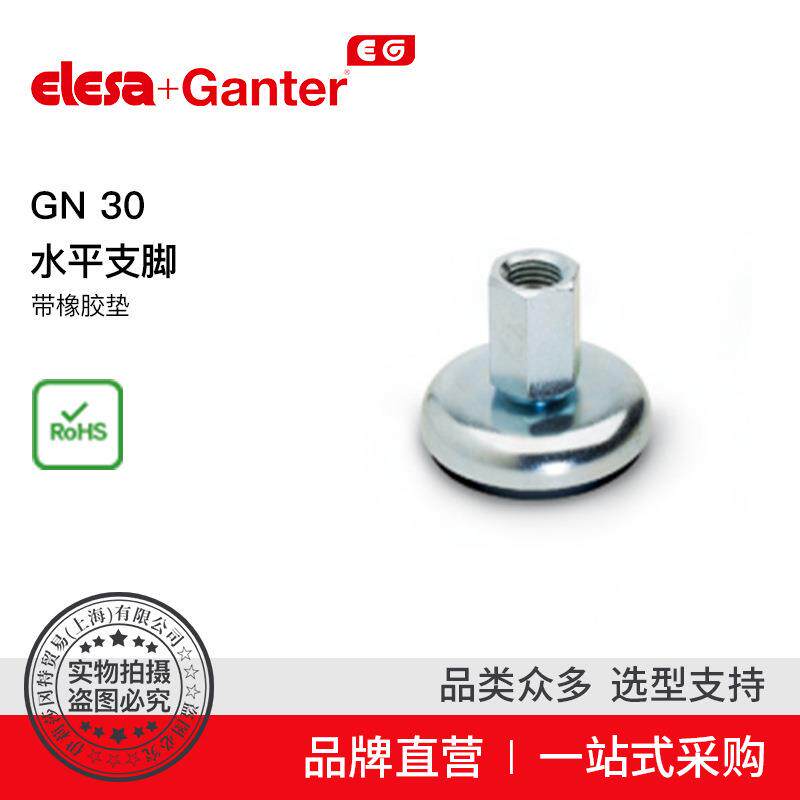 Elesa Ganter伊莉莎冈特 GN 30 水平支脚 带橡胶垫（2）