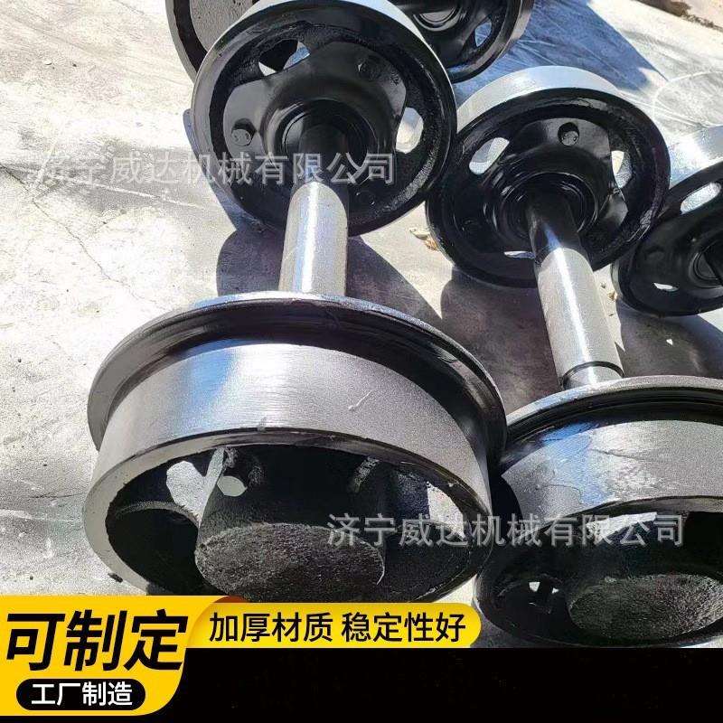 轨道轮铁路铸钢平板车矿车轮对 300mm铸钢矿用矿车轮对