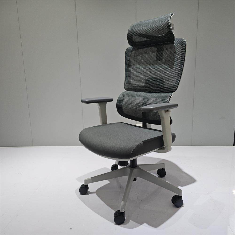 办公椅舒适可躺简约护腰转椅人体工学电脑椅升降带头枕职员椅子