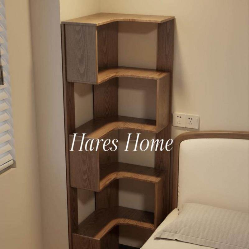 角柜墙角落地靠墙置物架客厅多层实木收纳架家用转角柜书架储物架,3C数码配件,USB灯,淘宝优惠券,粉丝福利购,淘宝优惠卷