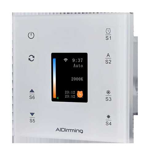 PE-X1-MC内置WIFI芯片DT8可设定多个场景DALI调光器场景面板