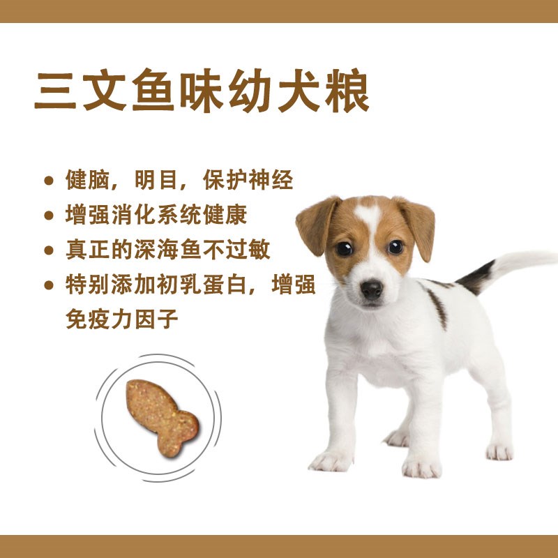 狗粮三文熊幼粮通用型萨摩健体拉布拉多泰迪比鱼果蔬犬犬10kg