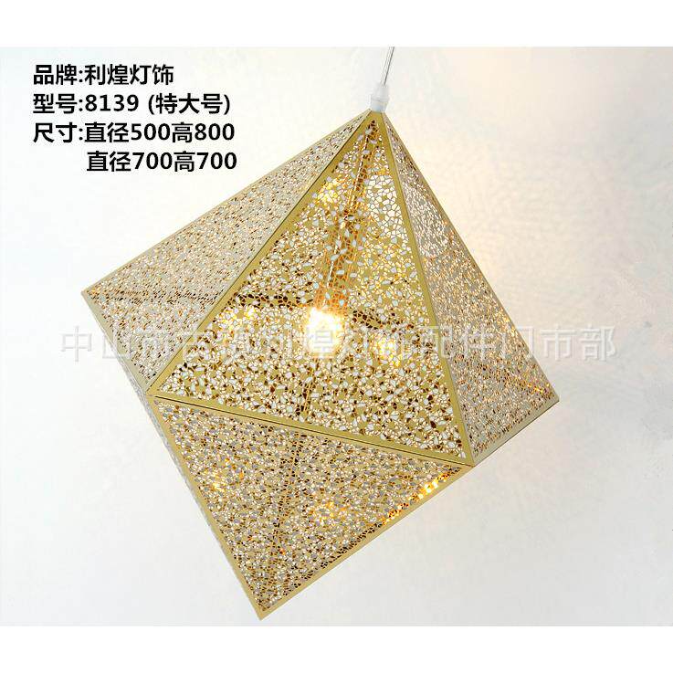 利煌灯饰厂家直销不锈钢工程非标大堂吊灯LED后现代时尚吊灯