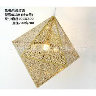 利煌灯饰厂家直销不锈钢工程非标大堂吊灯LED后现代时尚吊灯