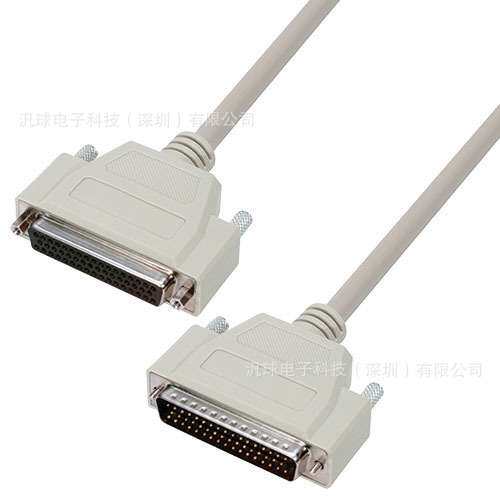 L-COM CSMN50MF-5 5英尺/1.5米D-Sub线缆连接器 DB50公头/母头