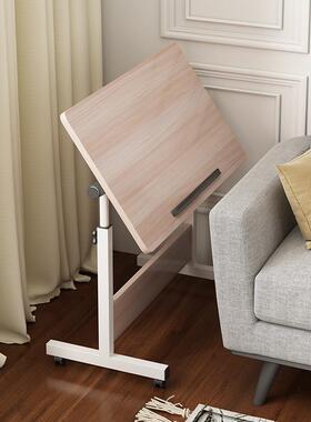 7W可倾斜书桌简易家用宿舍笔记本桌出租房置物学习桌懒人可折叠桌