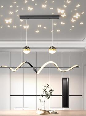 现代环形吊灯智能黑色金色无主灯客卧餐厅套餐DD