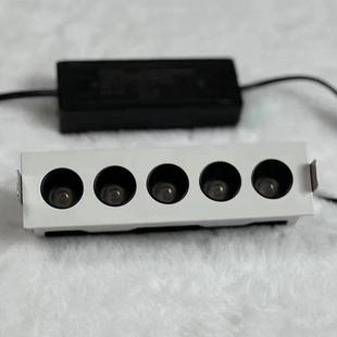 星发现x30贵族格栅射灯led嵌入式无主灯5头10头长条射灯10w20w