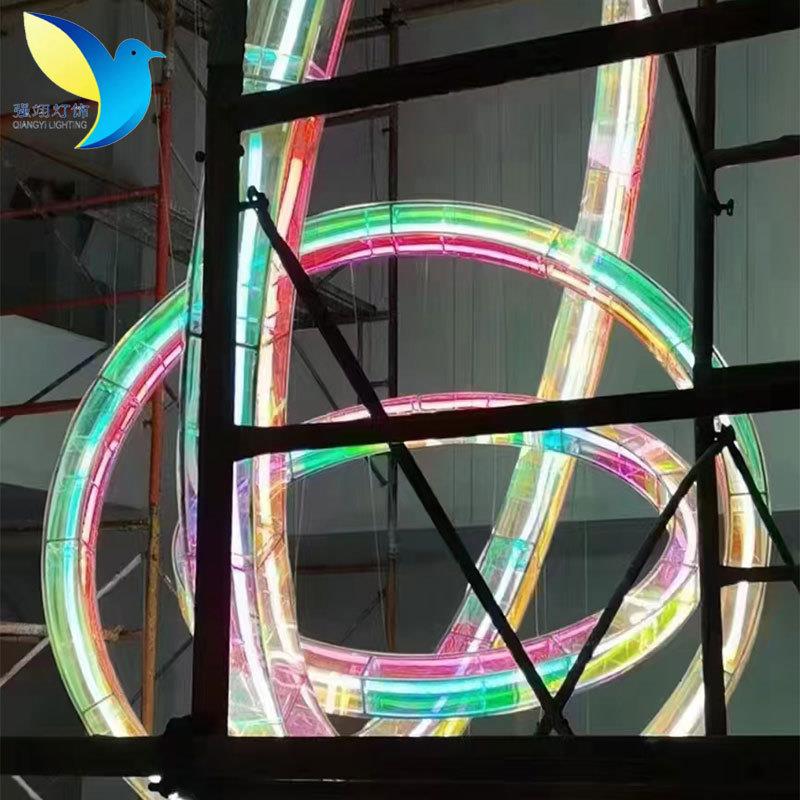 七彩艺术灯具商场酒店大堂装饰彩色吊顶灯KTV吧台亚克力LED艺术灯