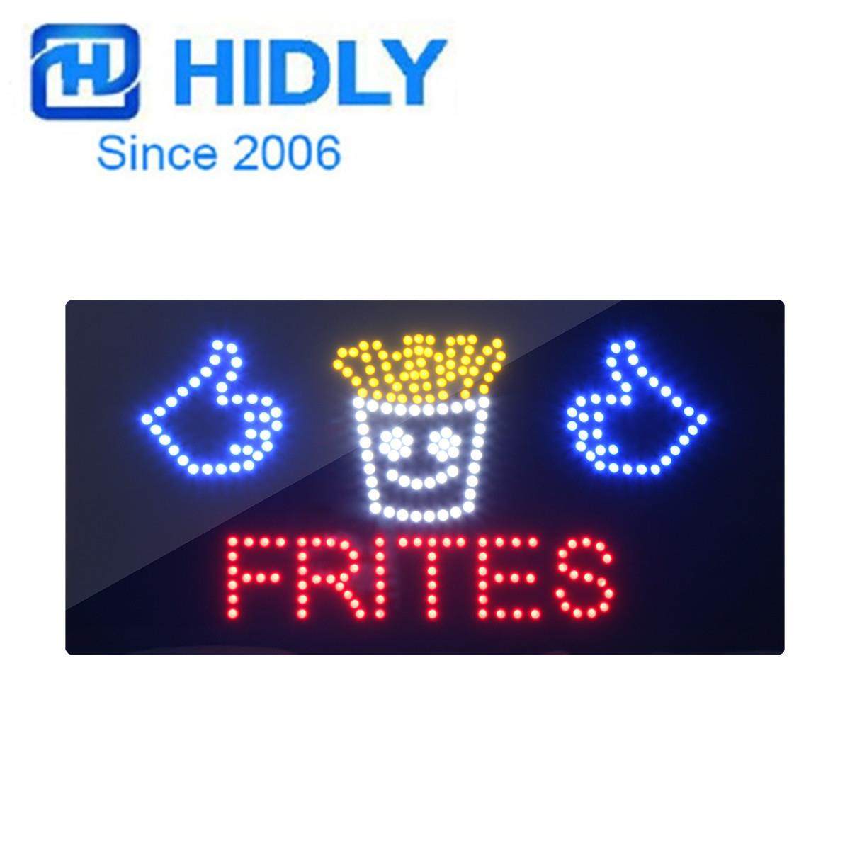 网红店面炸薯条店面摊位营业中招牌LED FRITES SIGN,电子元器件市场,其它元器件,淘宝优惠券,粉丝福利购,淘宝优惠卷