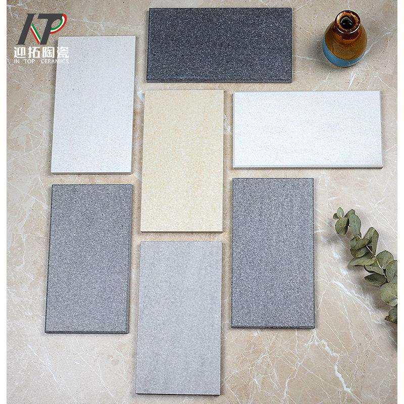 灰色全瓷通体斑点微粉砖600x1200工业风哑光商场咖啡屋商铺地