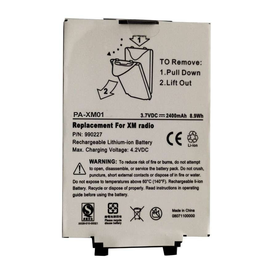 适用Delphi XM2go TXM1000 XM Radio电池990227