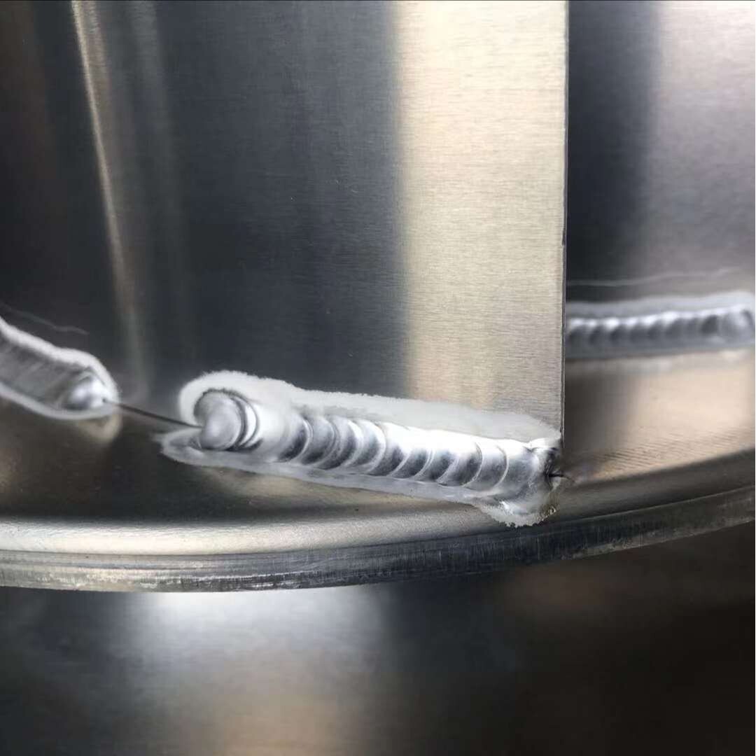 400mm铝合金焊接叶轮后倾风轮离心风机配件散热风轮 高转速动叶轮