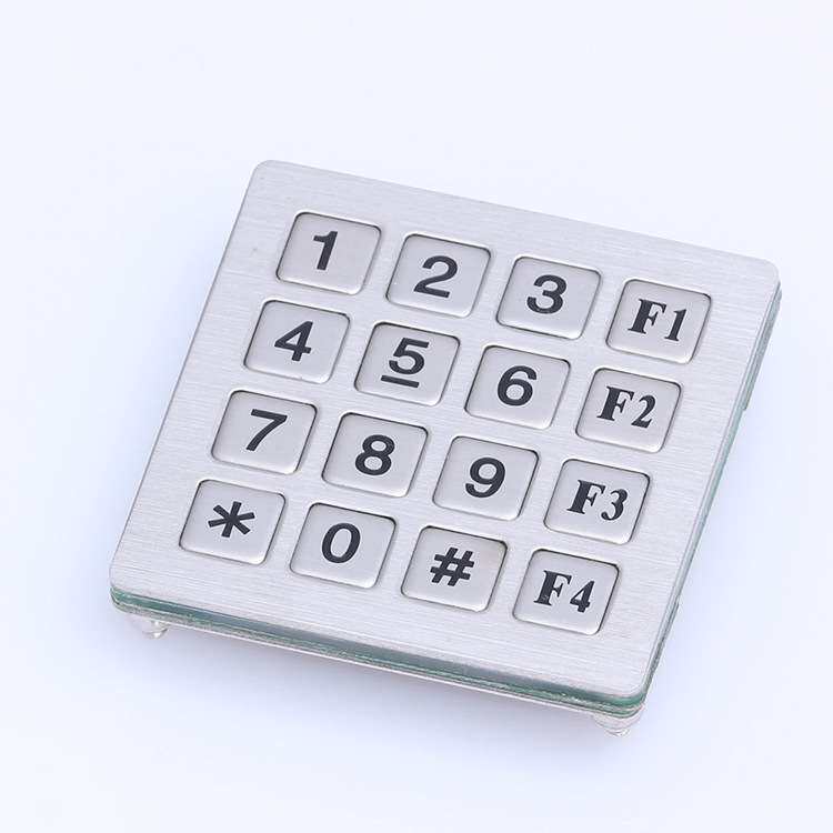 工业刻字金属键盘嵌入式自助终端键盘防水防尘防撬门禁密码键盘