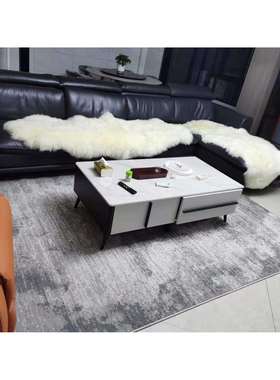 地毯客厅轻奢极简风灰色北欧高级现代简约茶几毯卧室床前耐脏地垫