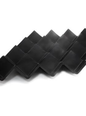 现代简约树脂黑色菱形托盘样板房电视柜桌面收纳创意饰品摆件