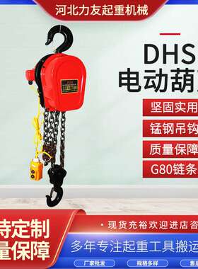 DHS环链电动葫芦1吨2吨3吨5吨环链式小型吊钩电动葫芦提升机厂家