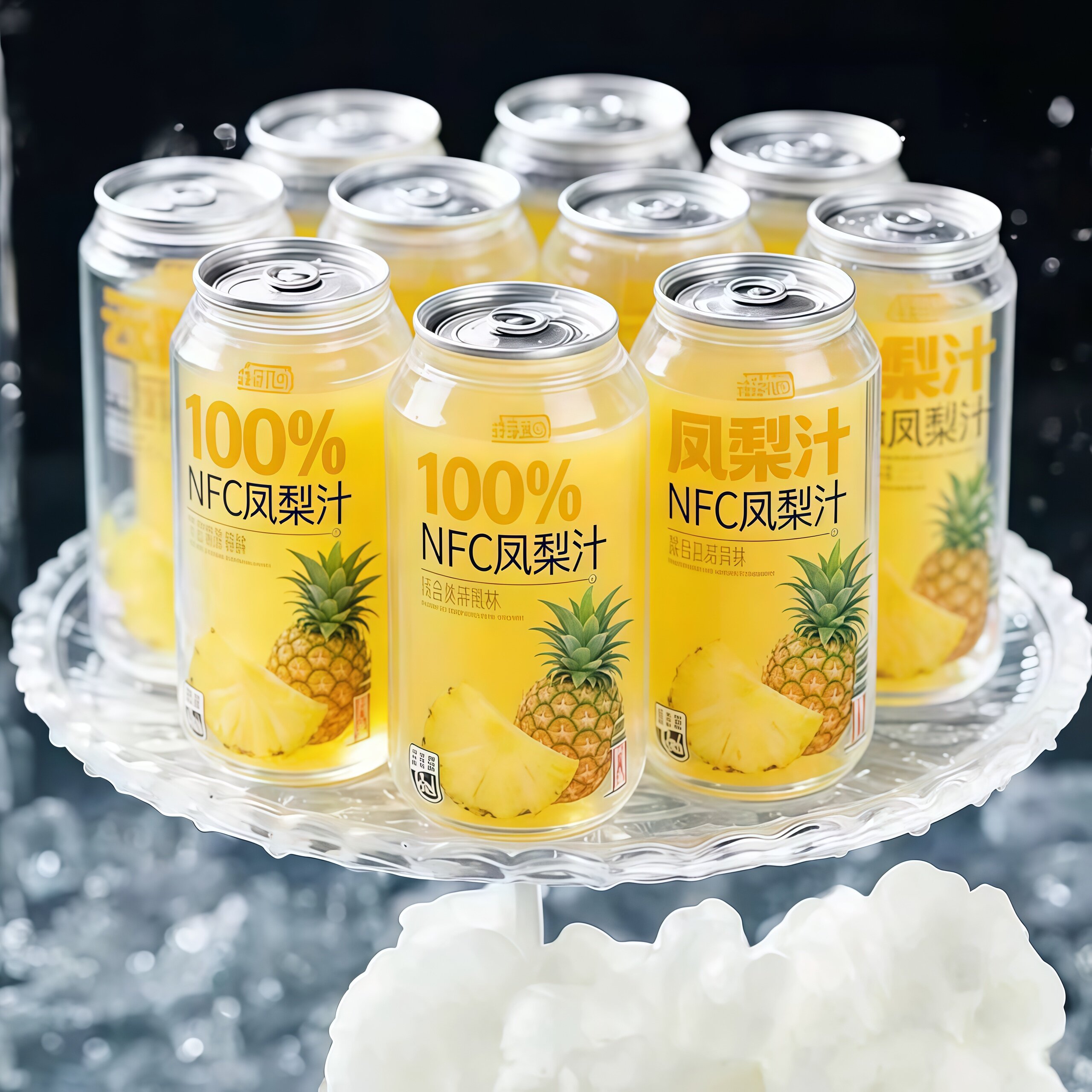 100%凤梨汁海南正品鲜榨果汁饮料0脂夏日解渴健康官方旗舰店