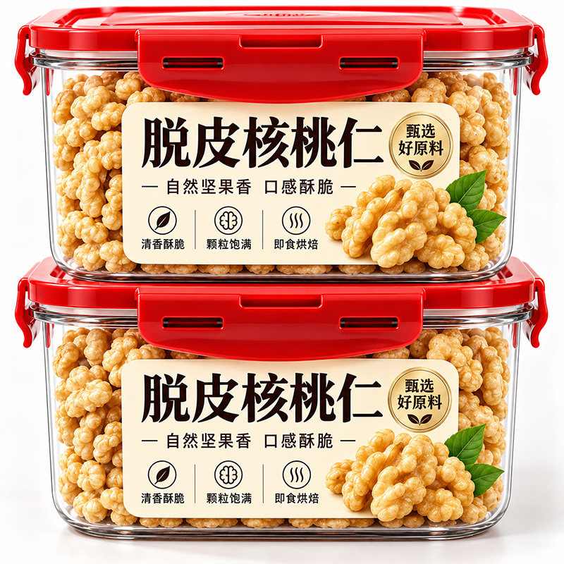 新疆脱皮核桃仁原味官方旗舰店