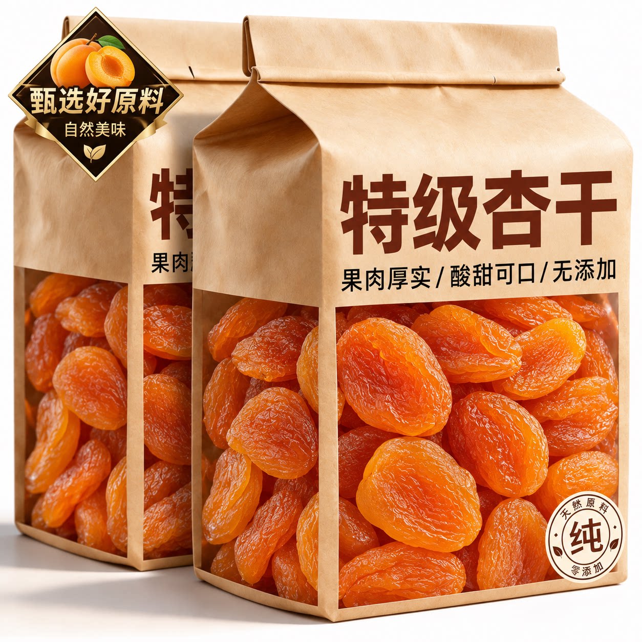 新疆吊干杏干树上自然风干吊干杏