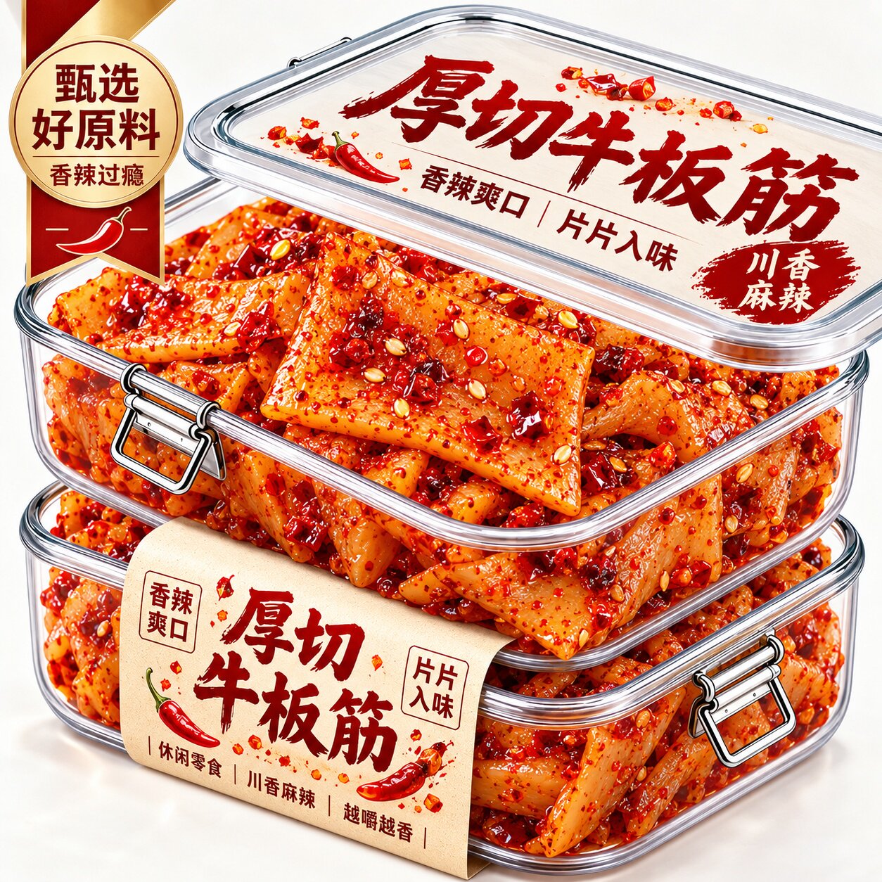 内蒙古特产正宗大片牛板筋零食