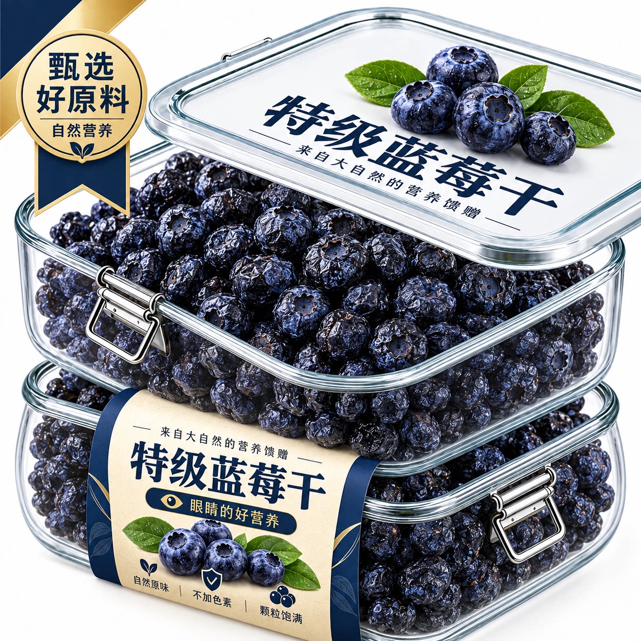蓝莓干正品特级野生蓝莓果干东北特产蓝梅干原味鲜果烘焙零食旗舰