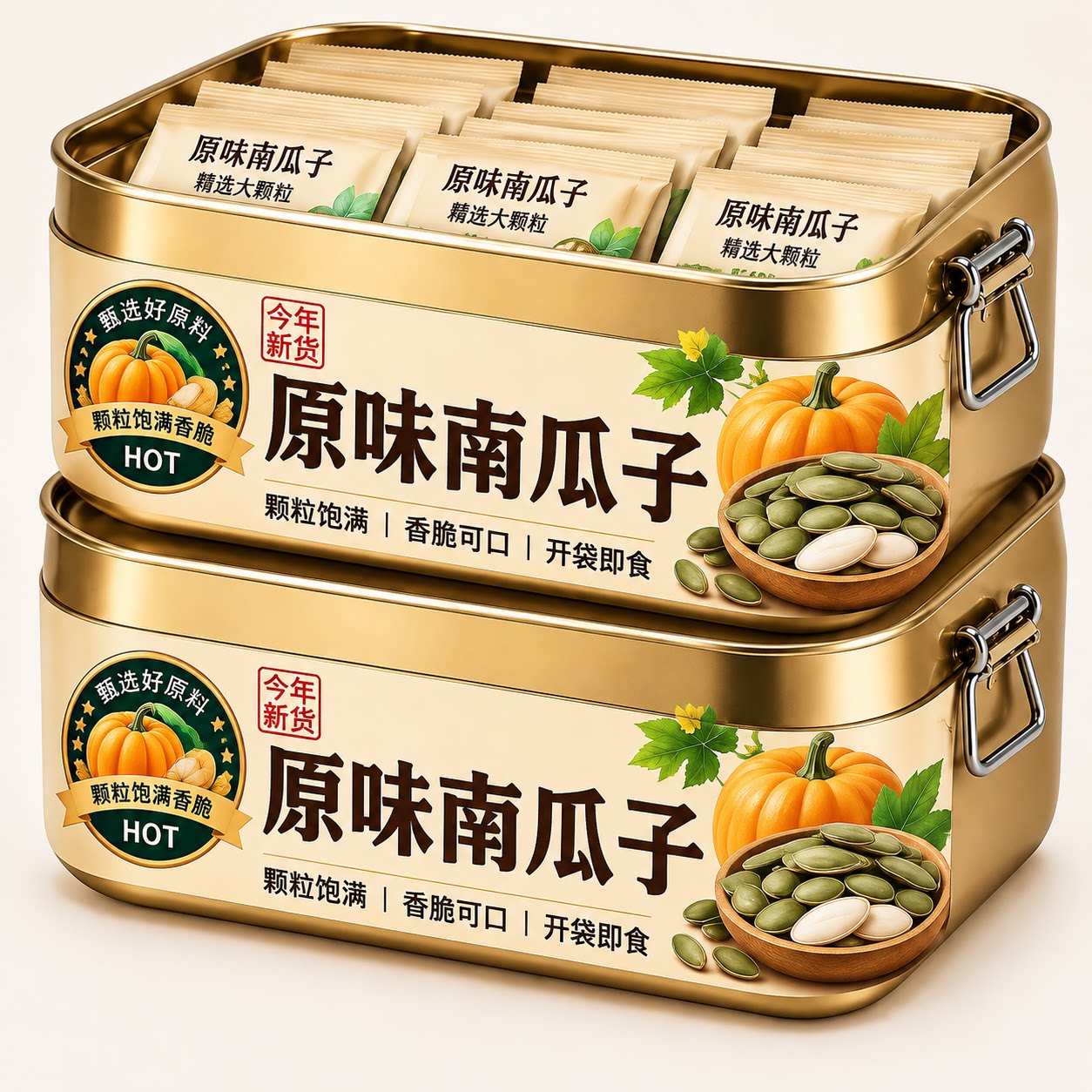 2026新款低温烘焙南瓜子原香烘烤