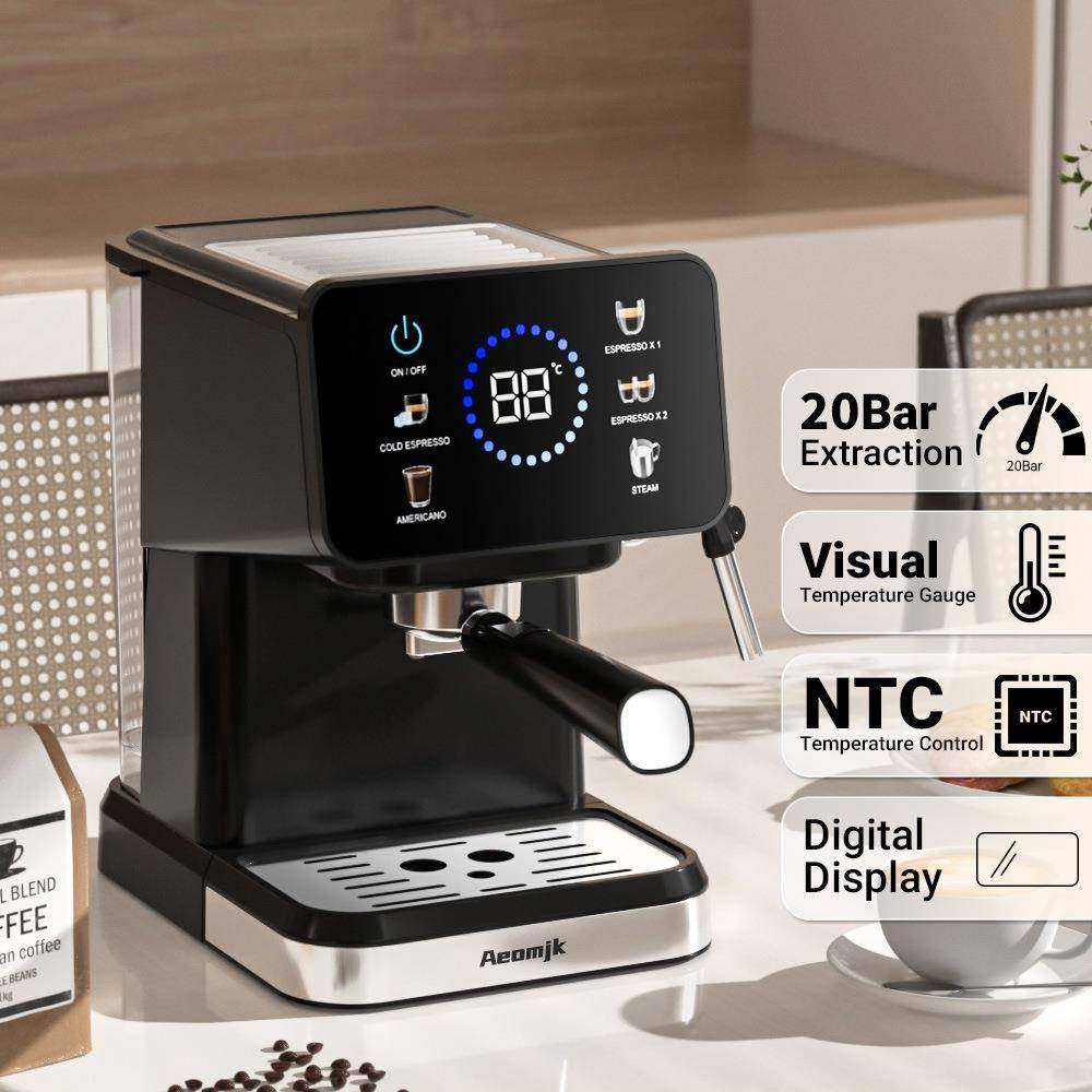 跨境欧规家用意式半自动浓缩高压萃取咖啡机商用蒸汽奶泡机