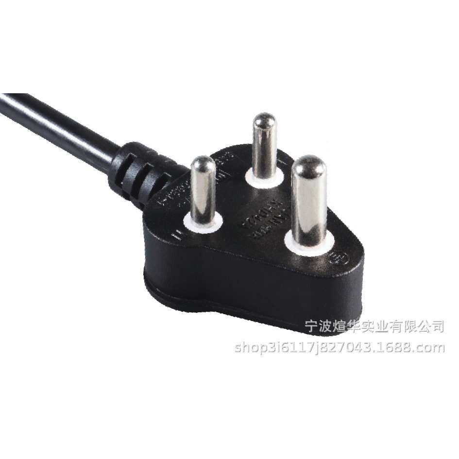 厂家供应南非插头X XH042A   插头电源线6A电线厂家小南非电源线