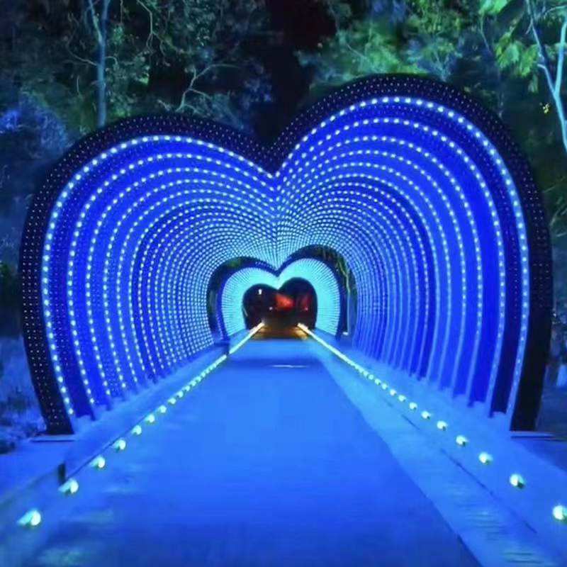 网红时光隧道LED动态造型灯户外亮化长廊商业街景区游乐设备装置