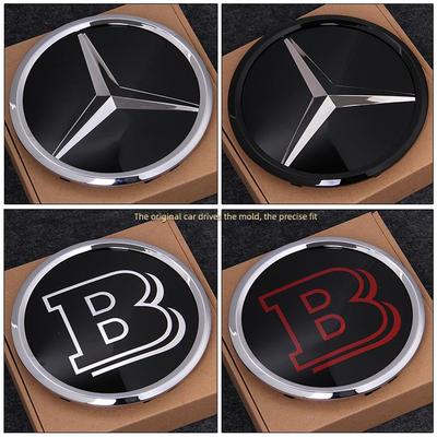 奔驰镜面大标新C级新E级GLK260ML300GL400ML63中网改装水晶标车标