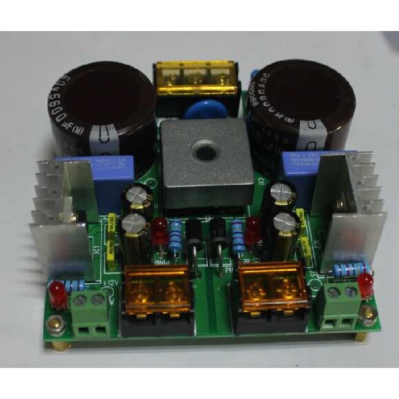 大功率整流板 正负24V+-12V 功放电源 板12000UF电容 25A整流桥堆