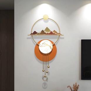 玄关墙上挂饰2025新款客厅壁挂件电视背景墙面木格栅感装饰品