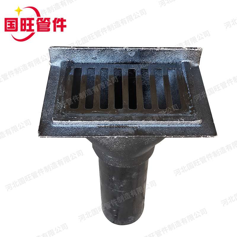 厂家现货侧墙式地漏侧入式出墙排水铸铁卡箍丝扣网框铸铁地漏