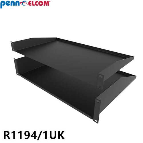 Penn Elcom 1U固定托盘支撑架铁支架电脑仪器设备机柜配件R1194