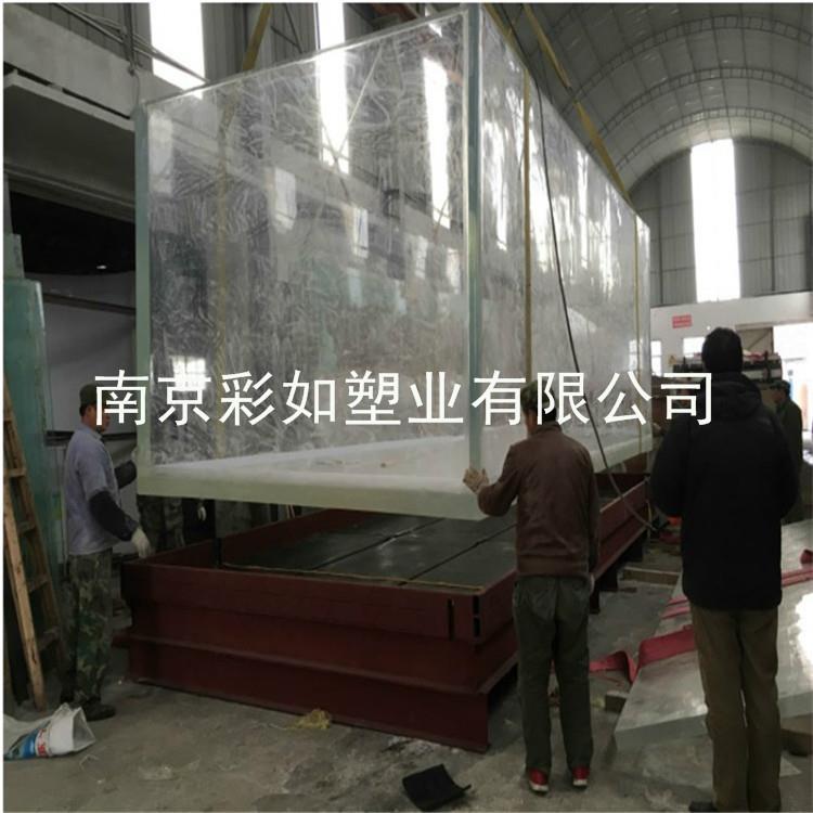 大型亚克力海水鱼缸 透明水晶亚克力水缸 大型有机玻璃鱼缸