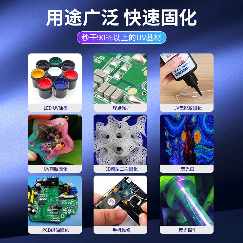 UV点光源 10W高强度UV固化灯 科研实验UV胶树脂胶光油无影胶专用