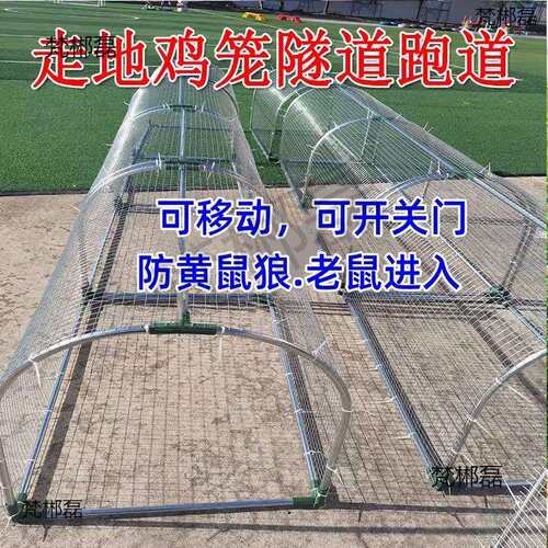 铁网鸡笼兔笼跑道养鸡隧道笼子农场户外溜达鸡笼子庭院农家用散养