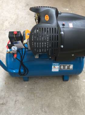 奥突斯VB-0.12/8v型双缸铜气泵1.8KW单相40L空压机  16007号 41kg