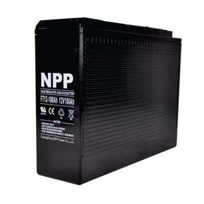 NPP耐普蓄电池FT12-100狭长型12V100AH前置端子 电力 通信 直流屏