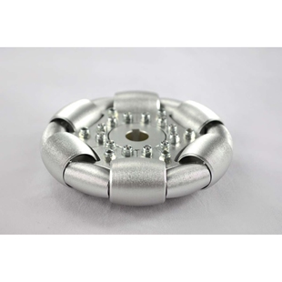 100mm铝全向轮（omni directional wheels)单片90°铝轮 14179S
