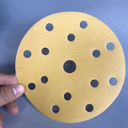 大美6寸150mm干磨砂纸 圆形气动打磨机沙皮费斯托路倍狮用植绒布