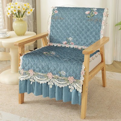 四季通用单人沙发椅垫坐垫椅子单个椅子座垫靠背巾连体巾通用