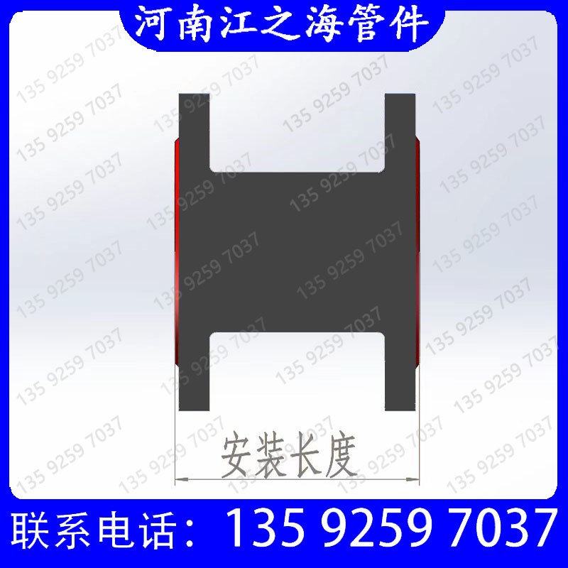 双盘法兰短管蒸汽管道加长节接头泵房无缝碳钢加厚耐高温定制