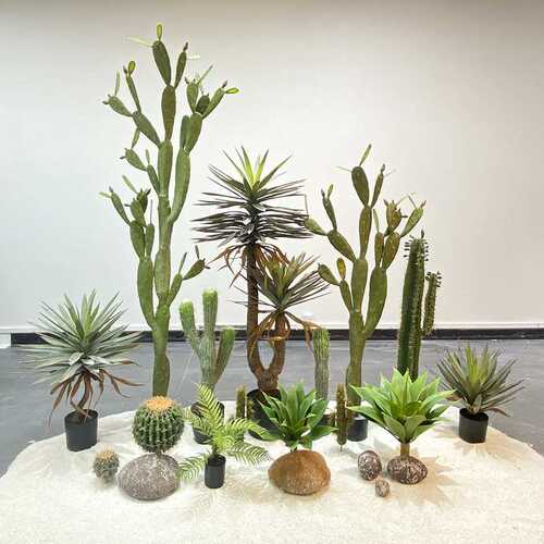 仿真仙人掌盆栽大型植物假北欧仙人柱室内场景橱窗装饰摆件量天尺