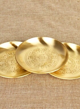 纯铜供奉供果盘 佛前 家用A供盘 水果盘 供佛果盘佛堂用品