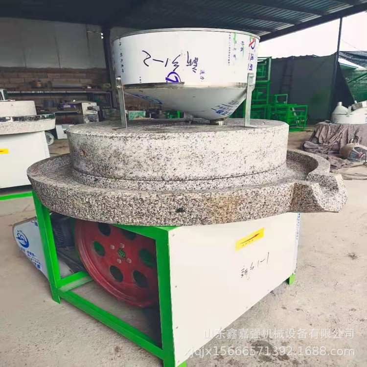 油坊用石磨设备 玉米面杂粮加工精细研磨 电动石碾磨粉机米糊
