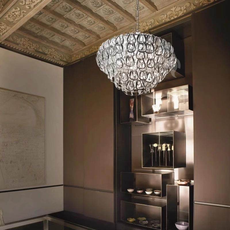 意大利客厅欧式现代简约家用水晶卧室灯具简欧餐厅灯美式新款灯饰