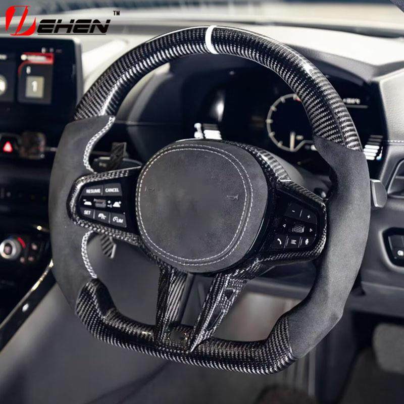 适用宝马M5 M8 X3MX4MX6M F95F96F97F98 G30 G01 G05碳纤维方向盘