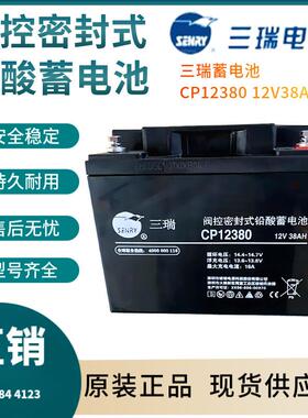 三瑞蓄电池CP12380 12V38AH 通信电源 安防系统 信号系统三年